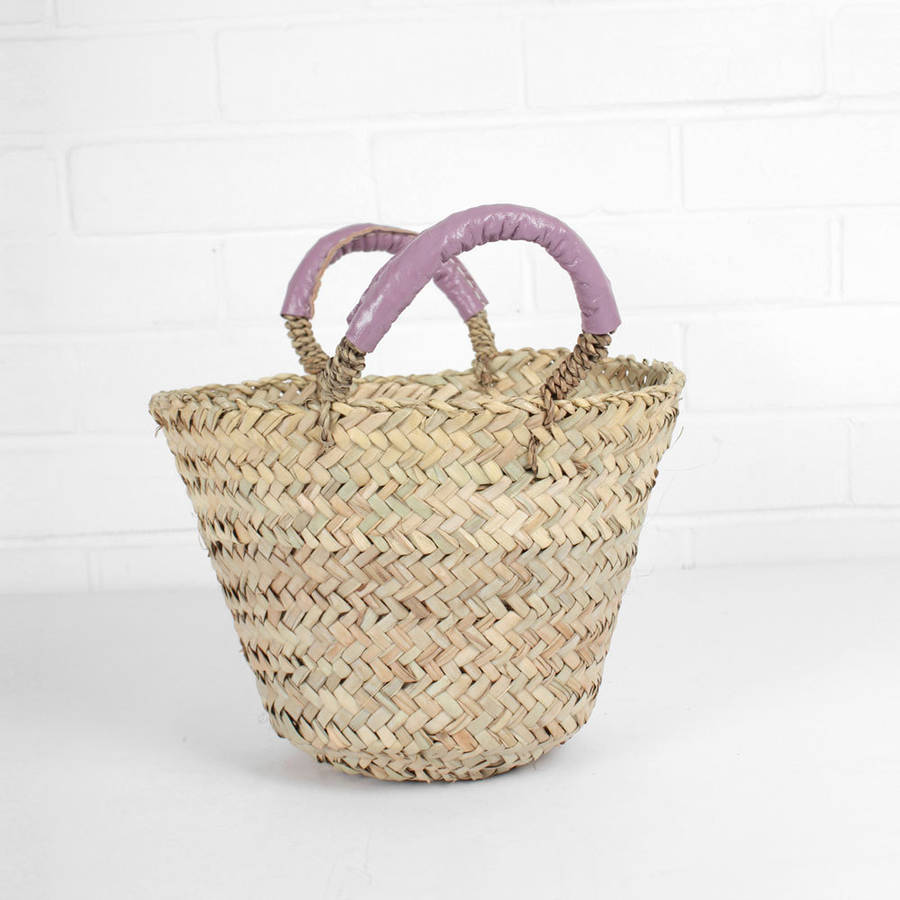 Moroccan Hand Woven Storage Basket Beldi By Bohemia