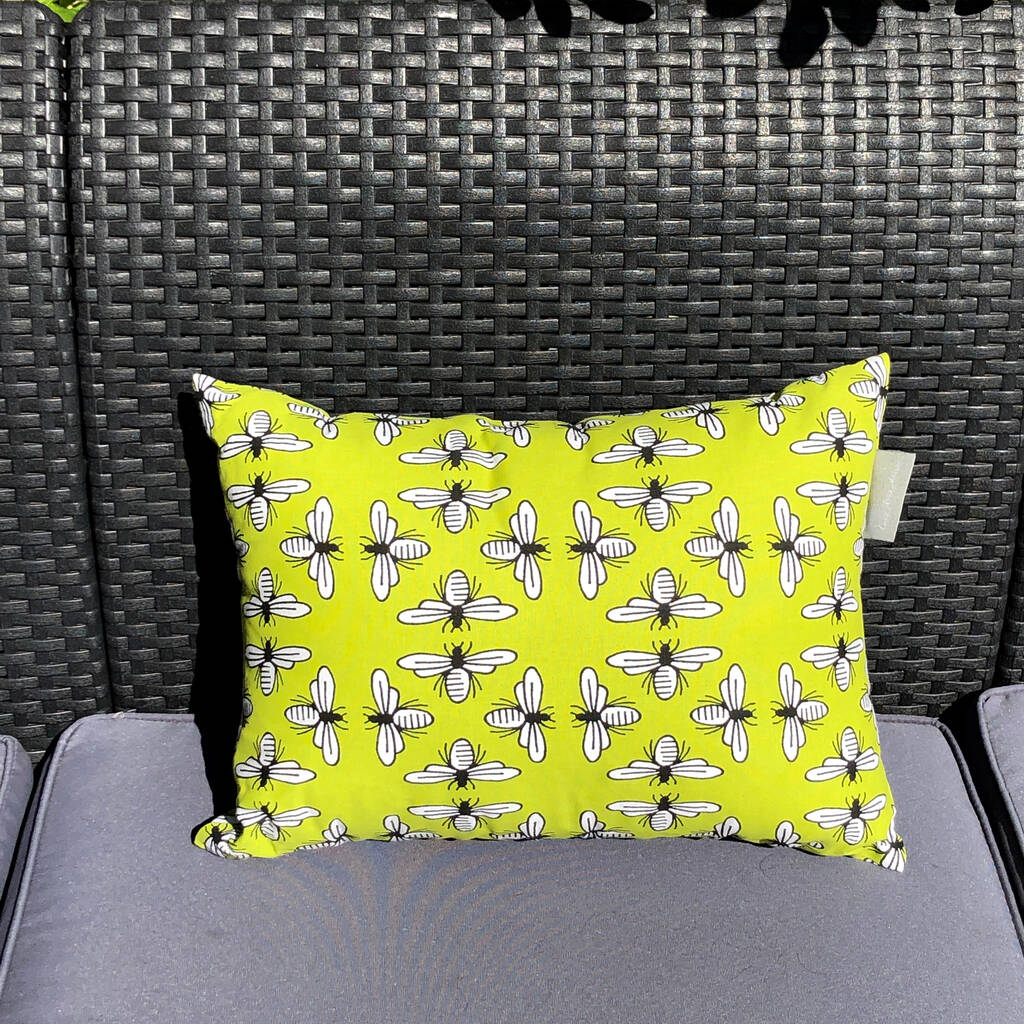 Bee Happy Cushion By Lime Tree Design