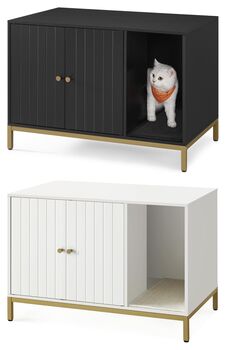 Two In One Hidden Cat Litter Box And Side Table, 9 of 9