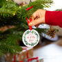 First Christmas As Mr And Mrs Personalised Mistletoe Christmas Decoration, thumbnail 1 of 6