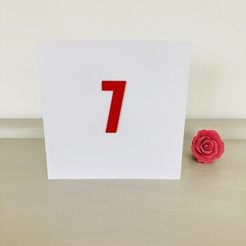 7th Handmade Birthday Card, 2 of 3