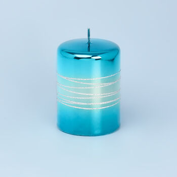 Sea Blue Candles By G Decor, 4 of 6