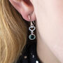 Sterling Silver Heart Birthstone Earrings, thumbnail 4 of 12