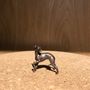 Miniature Bronze Whippet Sculpture 8th Anniversary Gift, thumbnail 3 of 11