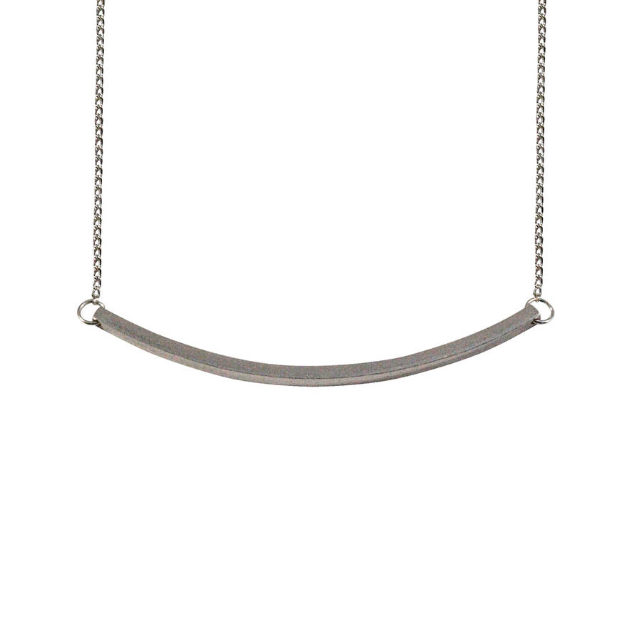 Small Bar Necklace Silver By Mei Li small bar necklace silver by mei li