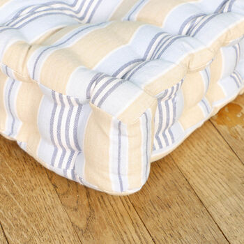 Extra Large Oxford Striped Indoor Floor Cushion, 6 of 6