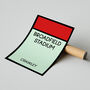 Broadfield Stadium Monopoly Crawley Football Print, thumbnail 2 of 2