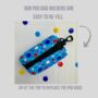 Blue Polka Dot Dog Poo Bag Holder, thumbnail 2 of 5