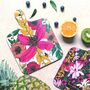 Heatproof Retro Mini Kitchen Board Floral Vivid Blooms, thumbnail 1 of 6