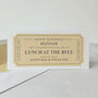 Personalised Luxury Ticket Style Gift Voucher, thumbnail 7 of 7