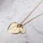 40th Birthday Gold Vermeil Plated Initial Necklace, thumbnail 1 of 7