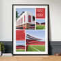 Arsenal Fc Views Of Highbury And The Emirates Poster, thumbnail 3 of 7