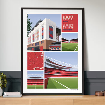 Arsenal Fc Views Of Highbury And The Emirates Poster, 3 of 7