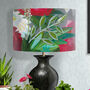 Scarlet Heaven, Modern Floral Red And Green Lampshade, thumbnail 4 of 4