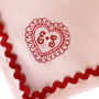 Love Heart Valentine Linen Napkins Set Of Two, thumbnail 2 of 7