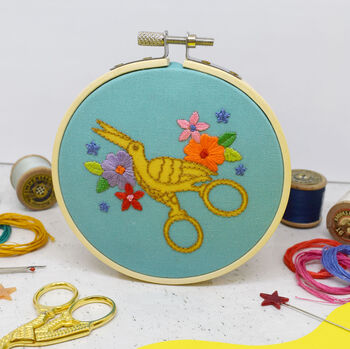 'Stork' Mini Embroidery Kit, 3 of 3