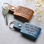 Personalised Quote Leather Keychain, thumbnail 1 of 7