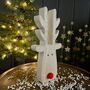 Wooden Reindeer With Red Nose, thumbnail 2 of 3