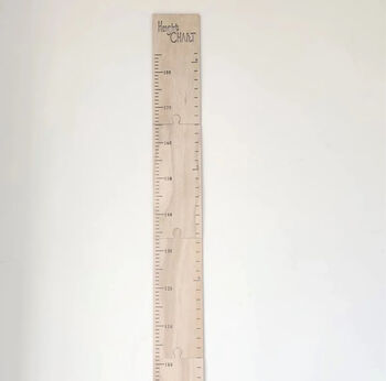 Baby’s Room Pine Height Chart, Jigsaw Ruler Design, 9 of 11