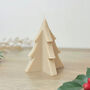 Beige Christmas Tree Candle Minimalist Christmas Decor, thumbnail 7 of 9
