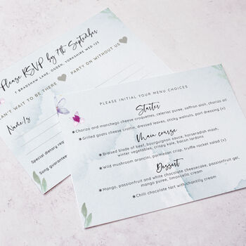 'Flower Press' Four Fold Wedding Invitation, 7 of 9