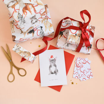 Dog Breed Eco Friendly Christmas Wrapping Paper Pack, 2 of 7