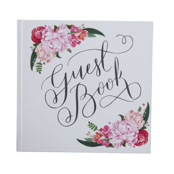 Boho Floral Design Wedding Guest Book, 2 of 2