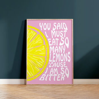 So Many Lemons Music Gift Print, 2 of 4