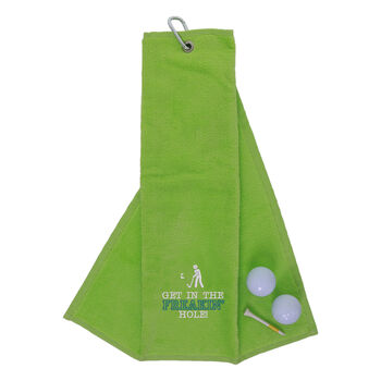 Get In The Hole Novelty Golf Towel, 11 of 12