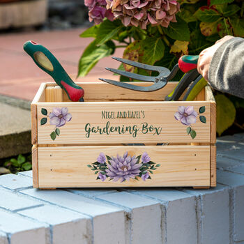 Personalised Floral Gardening Crate, 2 of 2