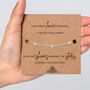 Mom Memorial Gift With A Gold Plated Or Silver Plated Star Bracelet And Card, thumbnail 4 of 4