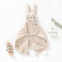 Bunny Organic Cotton Muslin Baby Comforter Blanket, thumbnail 6 of 6
