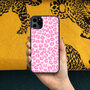 Personalised Pink Cheetah Animal Print iPhone Case, thumbnail 3 of 5