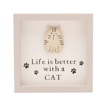 Life Is Better With A Cat/Dog Framed Plaque, 2 of 10