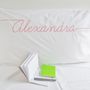 Personalised Couples Script Embroidered Pillowcase Set, thumbnail 3 of 4