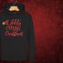 'Little Miss Christmas' Glittery Girls Christmas Jumper Hoodie, thumbnail 12 of 12