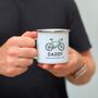 Bicycle Enamel Mug Racer Bike Style, thumbnail 7 of 8