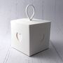 White Heart Gift Boxes: Pack Of Ten, thumbnail 1 of 2