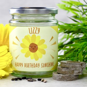 Personalised Happy Sunflower Jar Grow Kit, 2 of 10