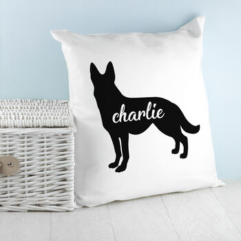 Personalised Dog Silhouette Cushion Cover, 12 of 12