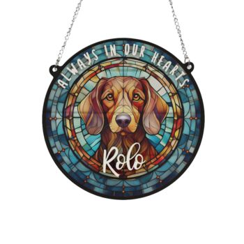 Dachshund Red Memorial Suncatcher, 2 of 6