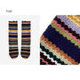 Crochet Knit Socks, Vintage Stripe Slipper Socks, thumbnail 5 of 8