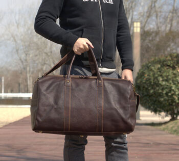 Genuine Leather Duffle, 8 of 12