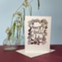 Personalised Age Birthday Card Papercut Keepsake, thumbnail 1 of 10