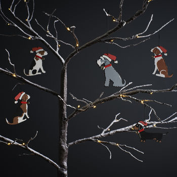 Border Terrier Dog Christmas Tree Decoration, 4 of 4