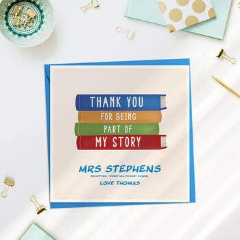 Personalised Thank You Card For Teacher, 2 of 3