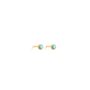 December Turquoise Birthstone 18k Gold Vermeil Stud Earrings, thumbnail 1 of 3
