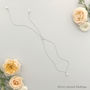 Pearl Back Drop Necklace Lariat For Wedding, thumbnail 5 of 12