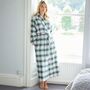 Women's 'Burnet Rose' Tartan Brushed Cotton Robe, thumbnail 1 of 5