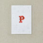 Letter P Alphabet Iron On Patch, thumbnail 4 of 4